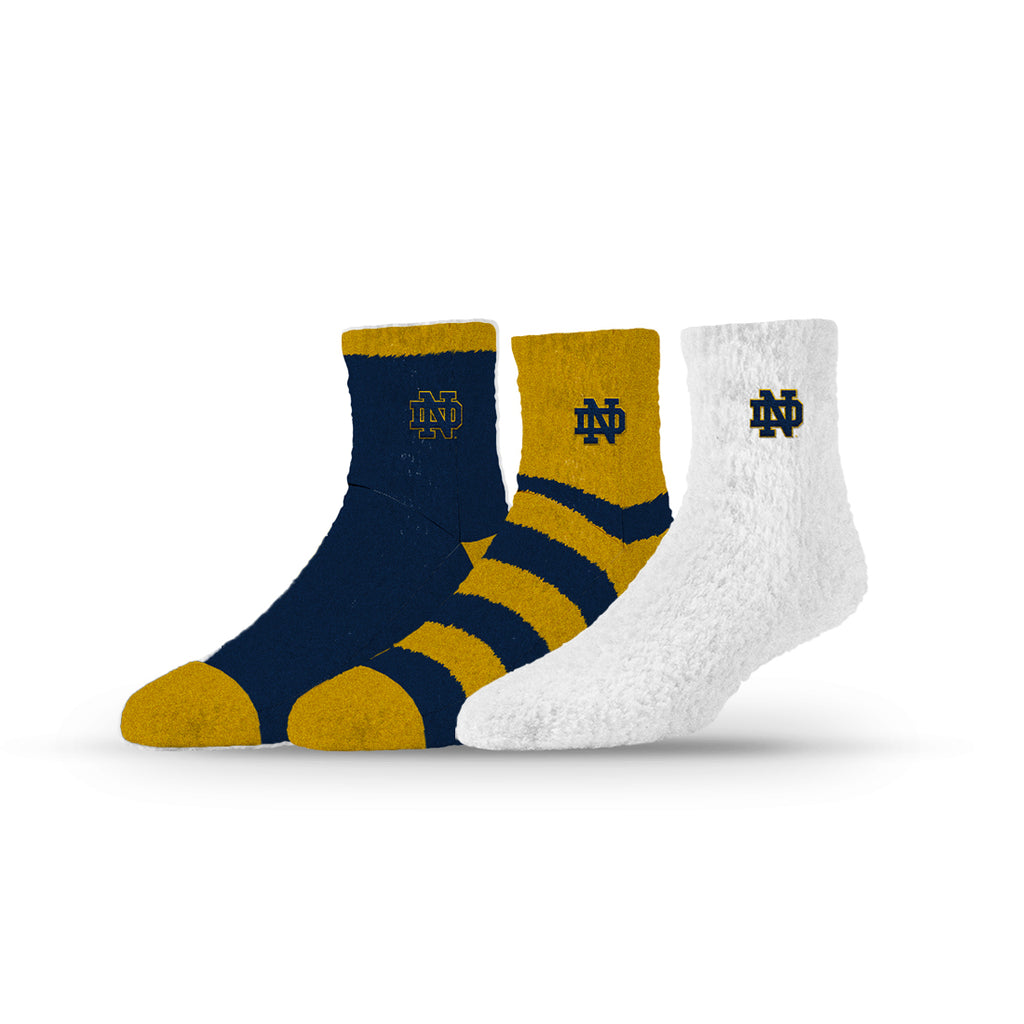 University of Notre Dame | Fuzzy Half Calf Embroidered | NCAA 3 Pack | N02796018ML