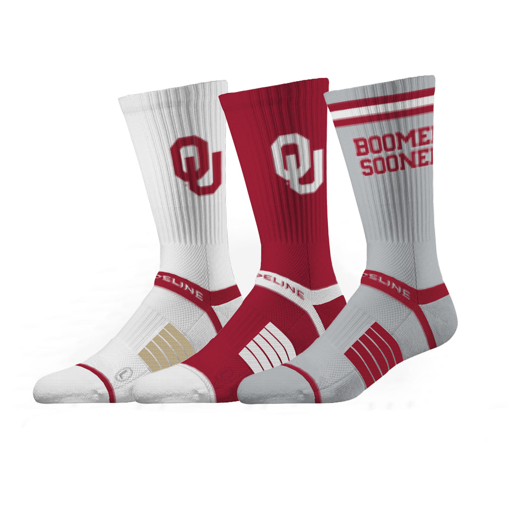 University of Oklahoma | Premium Knit Crew 3 Pack | NCAA 3 Pack G2 | N02504894ML