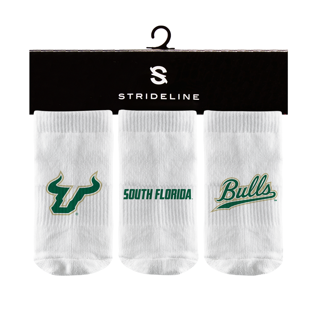 University of South Florida | Baby Socks 3 Pack | Primary Logo | N02379237B01