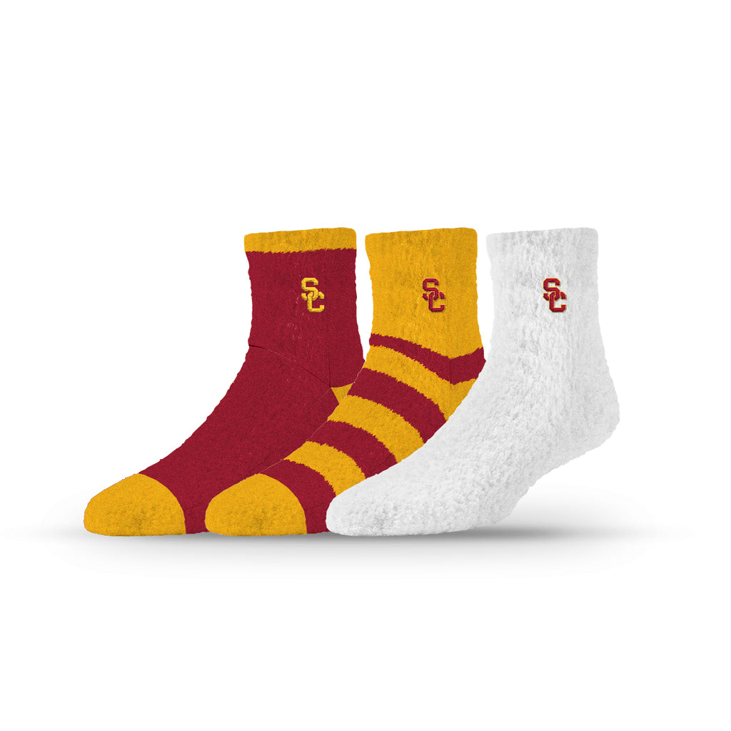 University of Southern California | Fuzzy Half Calf Embroidered | NCAA 3 Pack | N02804126ML