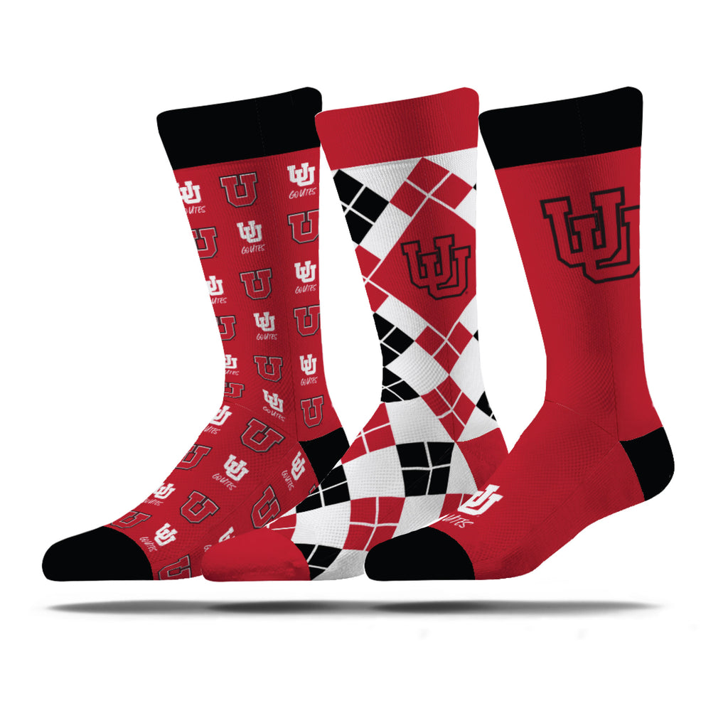 University of Utah | Business Knit Crew | NCAA 3 Pack | N02674454ML