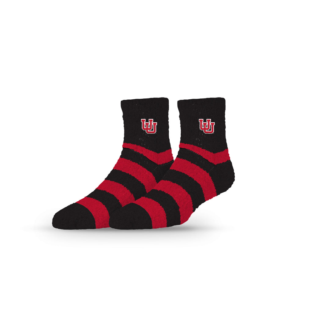 University of Utah | Fuzzy Half Calf Embroidered | Stripe | N02801772ML