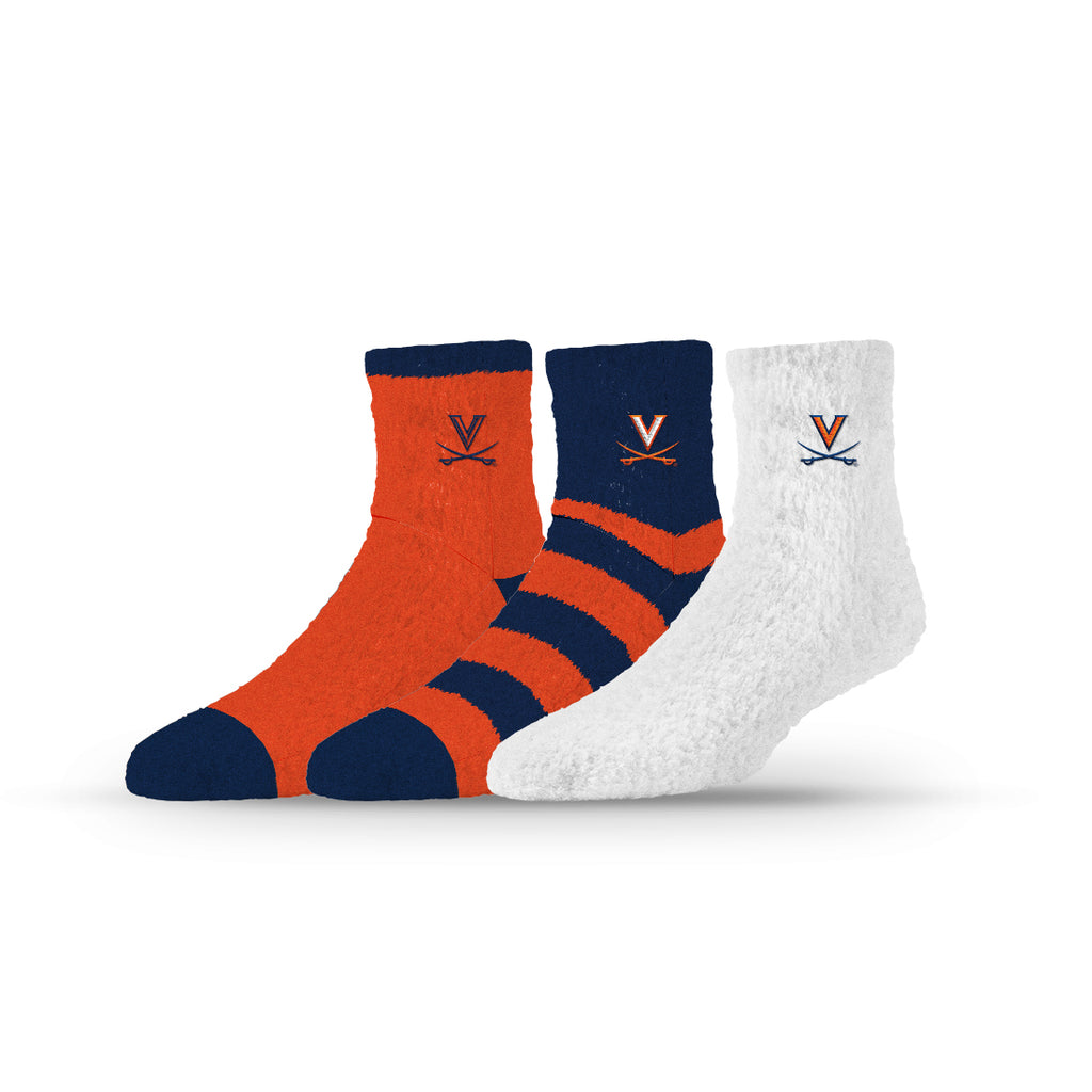 University of Virginia | Fuzzy Half Calf Embroidered | NCAA 3 Pack | N02826329ML