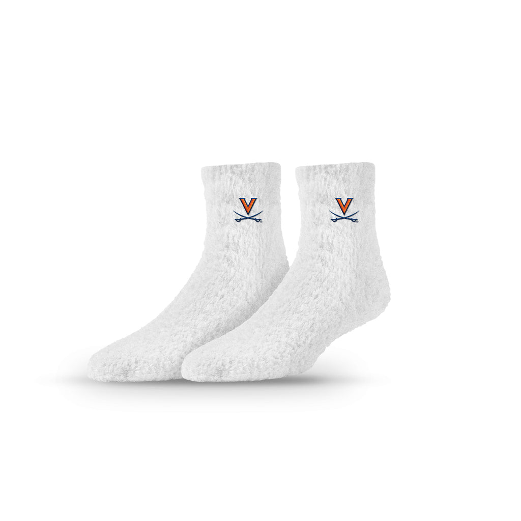 University of Virginia | Fuzzy Half Calf Embroidered | Primary Logo White | N02821508ML
