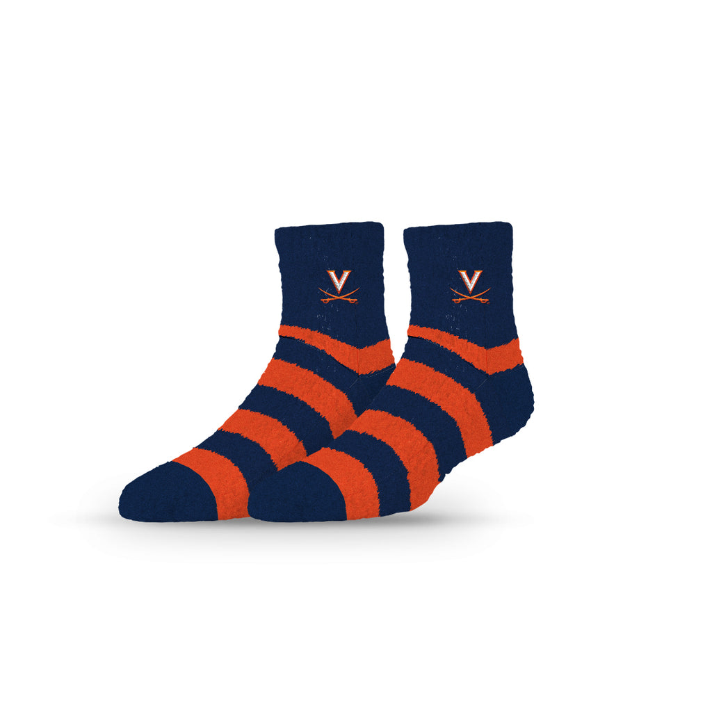 University of Virginia | Fuzzy Half Calf Embroidered | Stripe | N02821512ML
