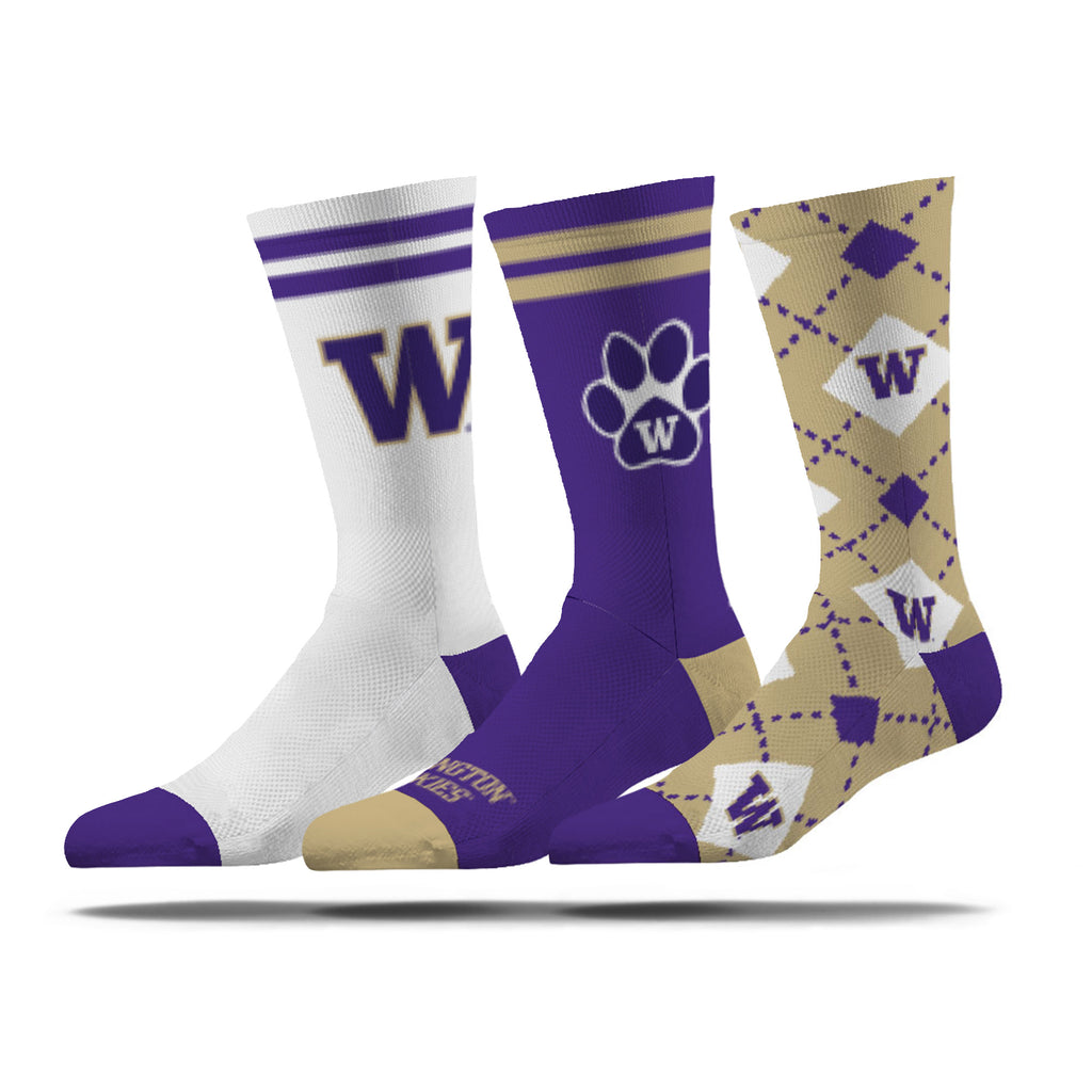 University of Washington | Economy Knit Crew | NCAA 3 Pack | N02435614ML