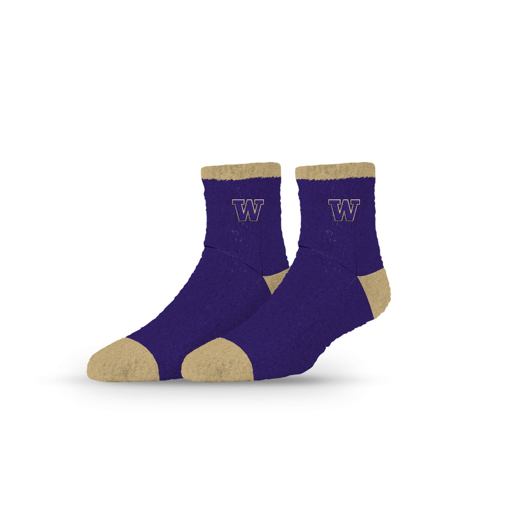 University of Washington | Fuzzy Half Calf Embroidered | Primary Logo School Color | N02796014ML
