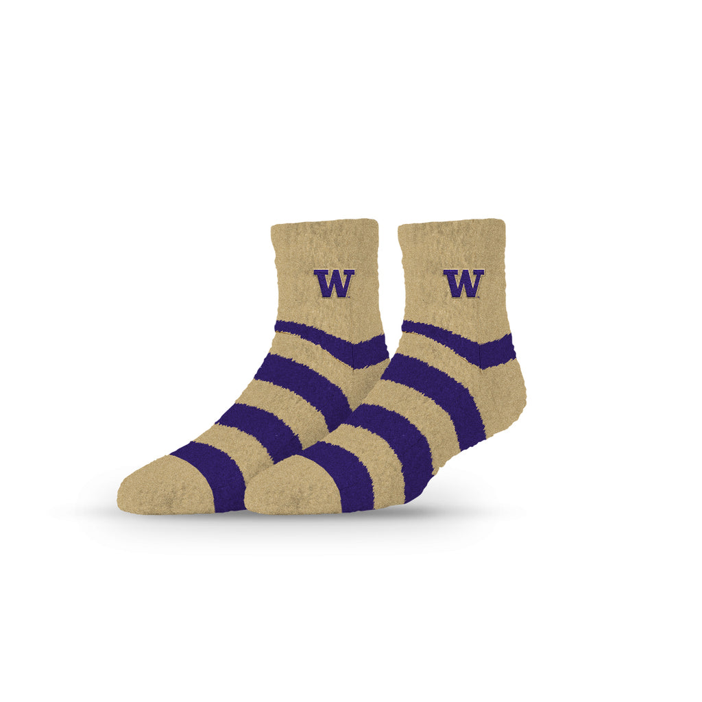 University of Washington | Fuzzy Half Calf Embroidered | Stripe | N02796016ML