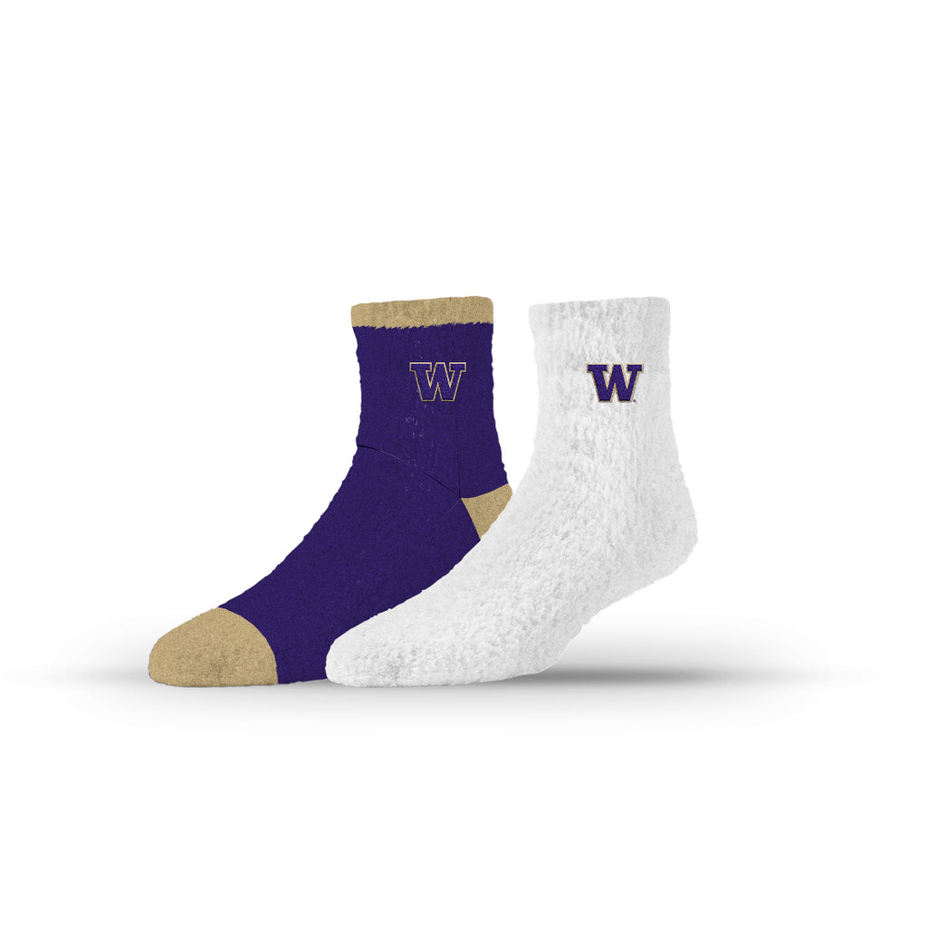 University of Washington | Fuzzy Half Calf Embroidered | NCAA 2 Pack | N02796013ML