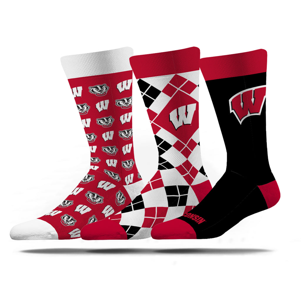 University of Wisconsin | Business Knit Crew | NCAA 3 Pack | N02417447ML