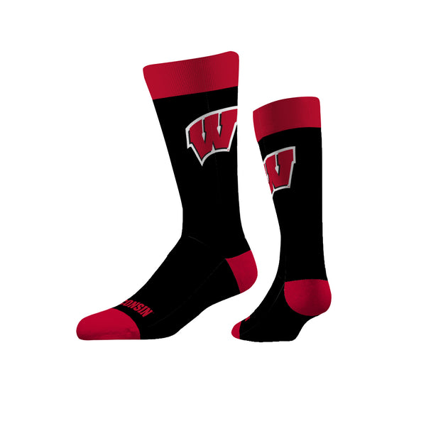 University of Wisconsin | Business Knit Crew | Primary Logo School Col ...