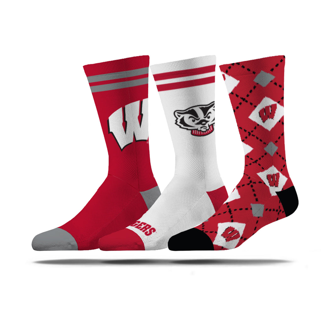 University of Wisconsin | Economy Knit Crew | NCAA 3 Pack | N02272111ML
