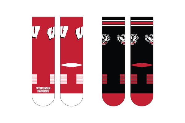 University of Wisconsin | Premier Knit Crew | NCAA 2 Pack | N02675891ML