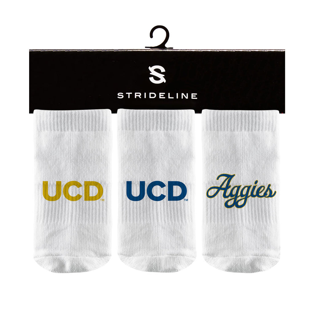 University of California, Davis | Baby Socks 3 Pack | Primary Logo | N02314135B01