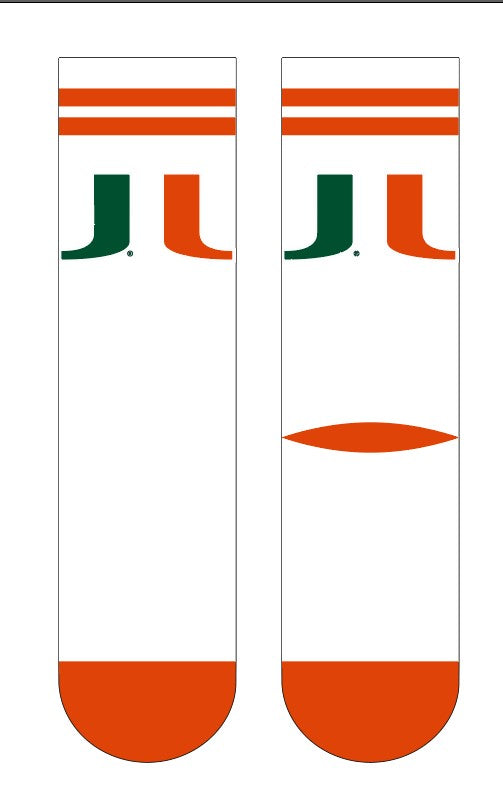 University of Miami | Economy Knit Crew | Primary Logo White | N02338632ML