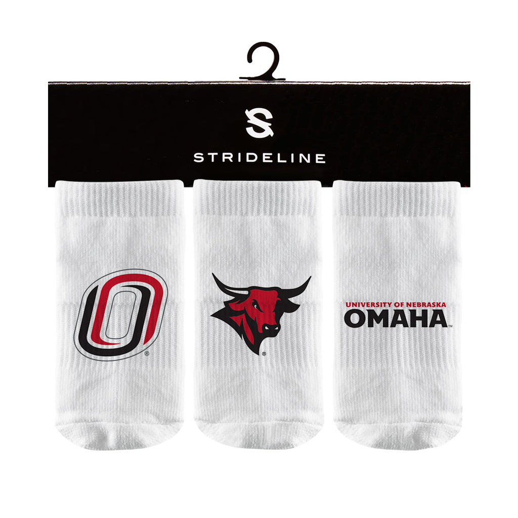 University of Nebraska, Omaha | Baby Socks 3 Pack | Primary Logo | N02255767B01
