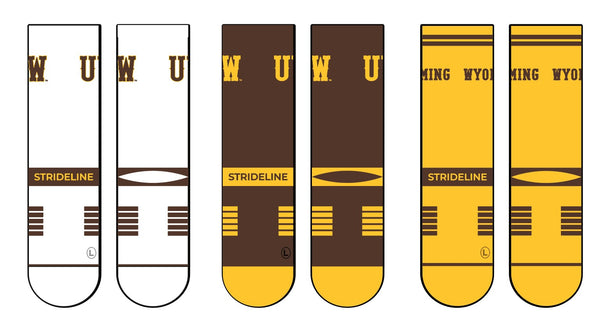 University of Wyoming | Premium Knit Crew 3 Pack | NCAA 3 Pack G2 | N02713421ML