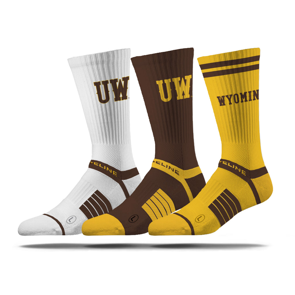 University of Wyoming | Premium Knit Crew 3 Pack | NCAA 3 Pack G2 | N02713421ML