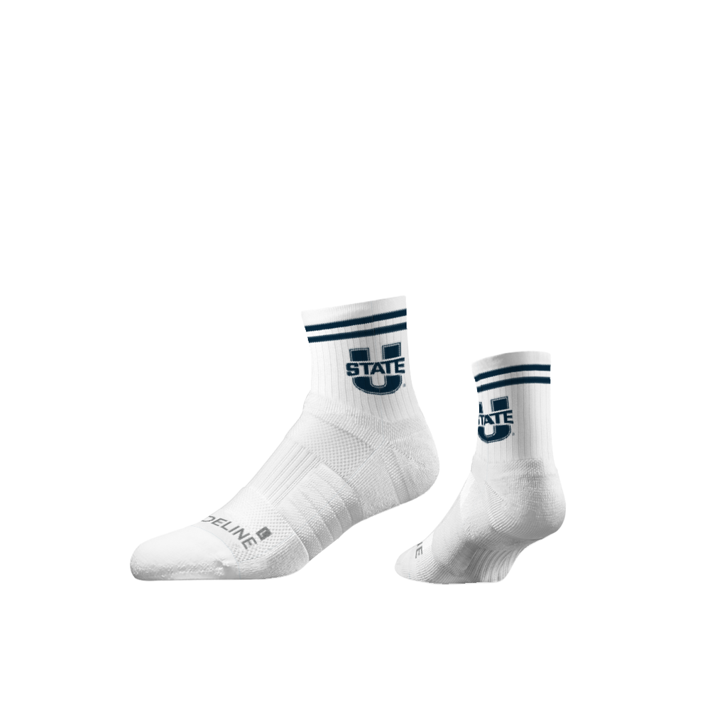 Utah State University | Half Calf Knit | Primary Logo White | N02694287ML