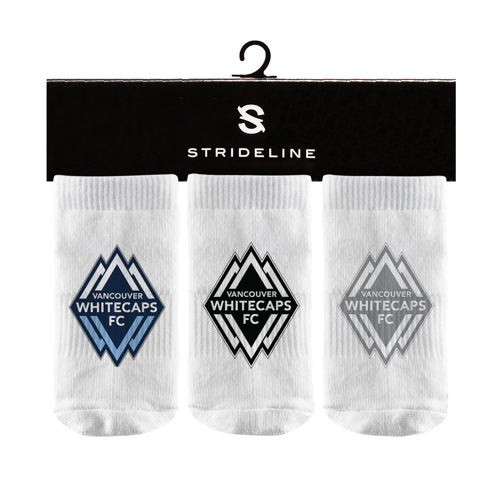 Vancouver Whitecaps FC | Baby Socks 3 Pack | Primary Logo |  N02295319B01