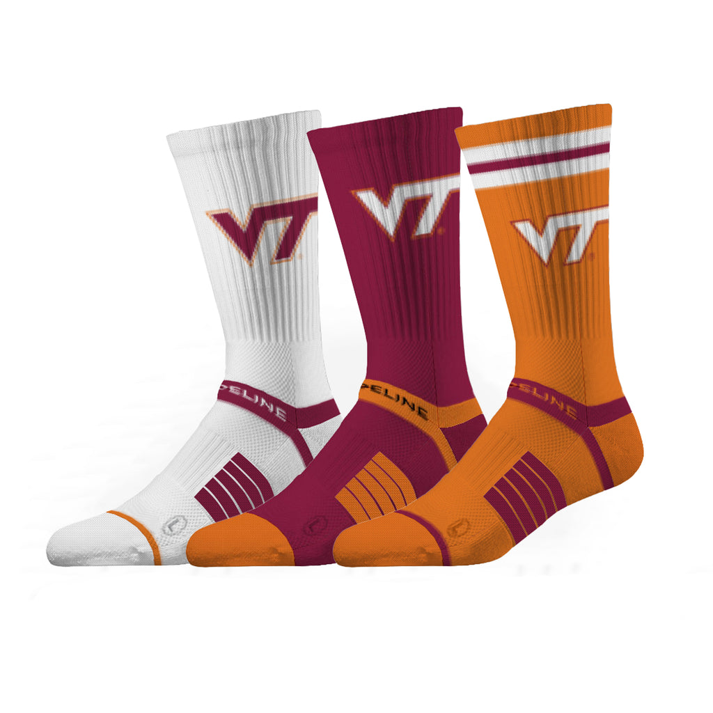 Virginia Tech | Premium Knit Crew 3 Pack | NCAA 3 Pack G2 | N02506780ML
