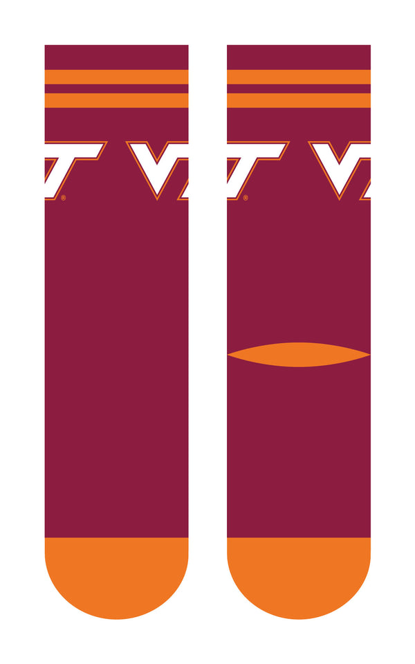 Virginia Tech | Economy Knit Crew | Primary Logo School Color | N02602426ML