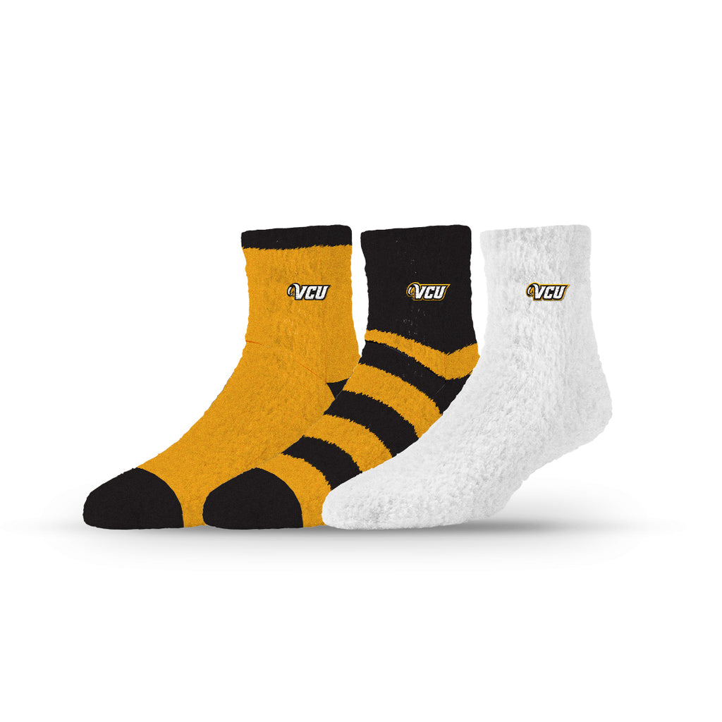 Virginia Commonwealth University | Fuzzy Half Calf Embroidered | NCAA 3 Pack | N02826833ML