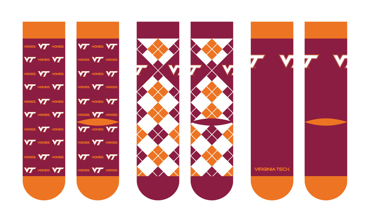Virginia Tech | Business Knit Crew | NCAA 3 Pack | N02674557ML ...