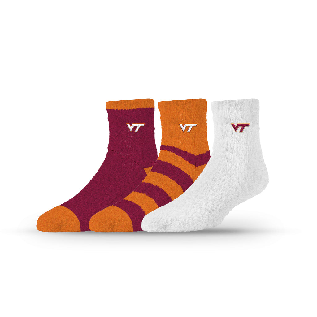 Virginia Tech | Fuzzy Half Calf Embroidered | NCAA 3 Pack | N02804860ML