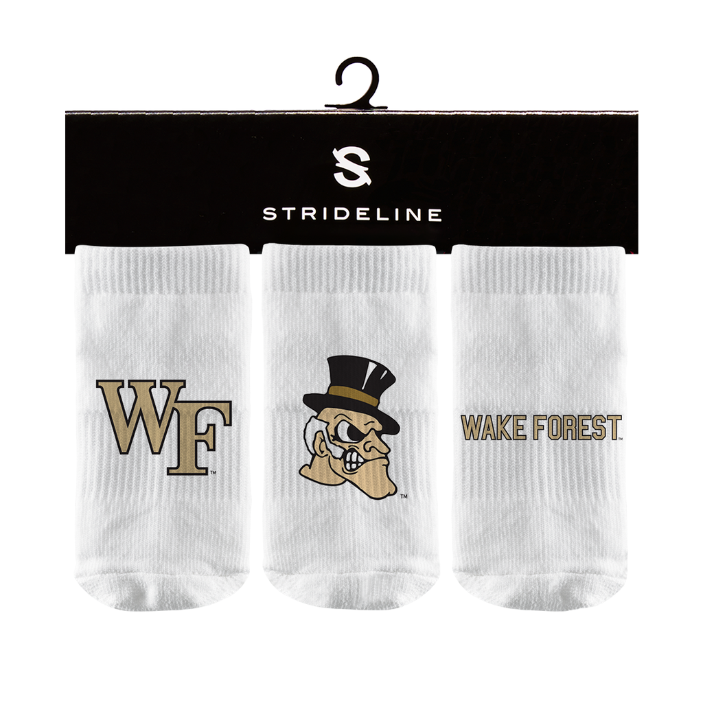Wake Forest University | Baby Socks 3 Pack | Primary Logo | N01571290B01