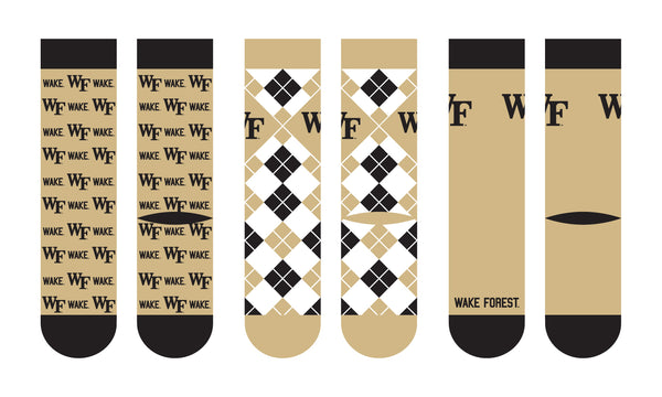 Wake Forest University | Business Knit Crew | NCAA 3 Pack | N02674561ML