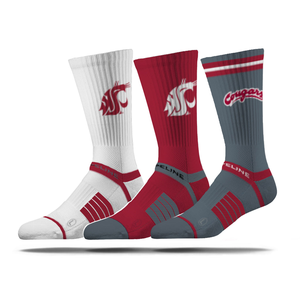 Washington State University | Premium Knit Crew 3 Pack | NCAA 3 Pack G2 | N02506788ML