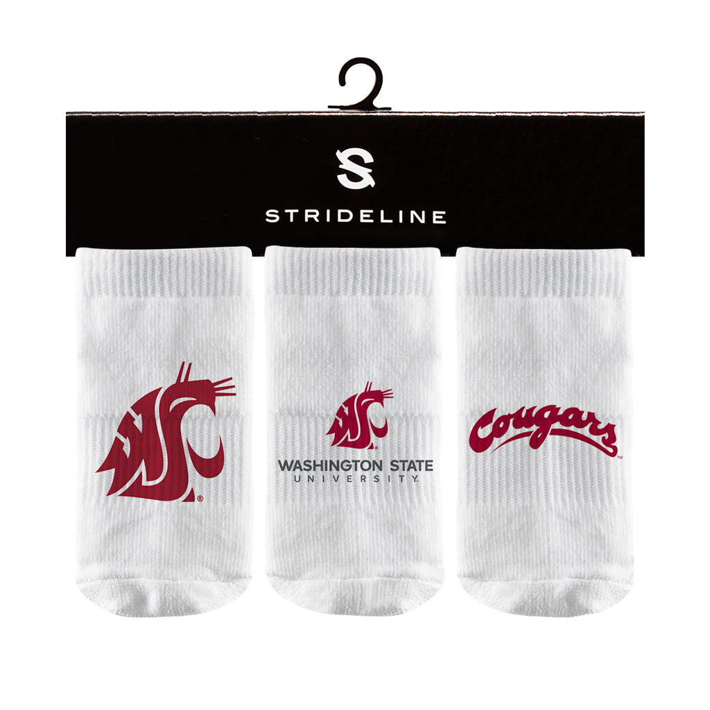 Washington State University | Baby Socks 3 Pack | Primary Logo | N01571310B01