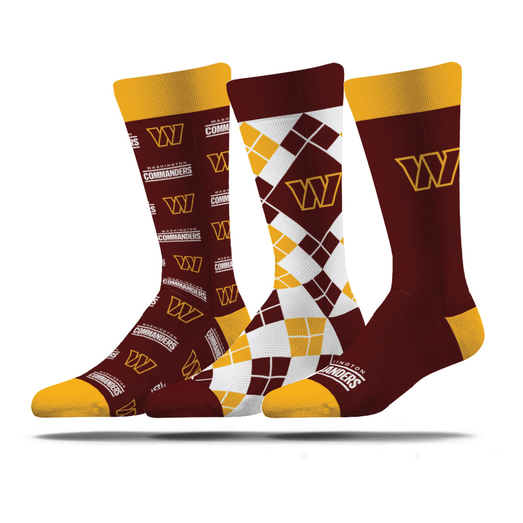 Washington Commanders | Business Knit Crew | NFL 3 Pack | N02671379ML