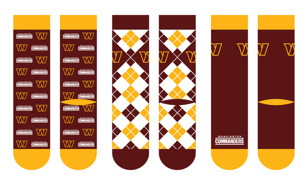 Washington Commanders | Business Knit Crew | NFL 3 Pack | N02671379ML