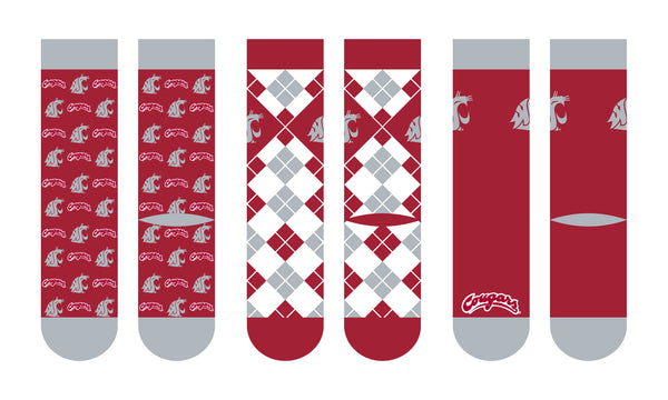 Washington State University | Business Knit Crew | NCAA 3 Pack | N02674569ML