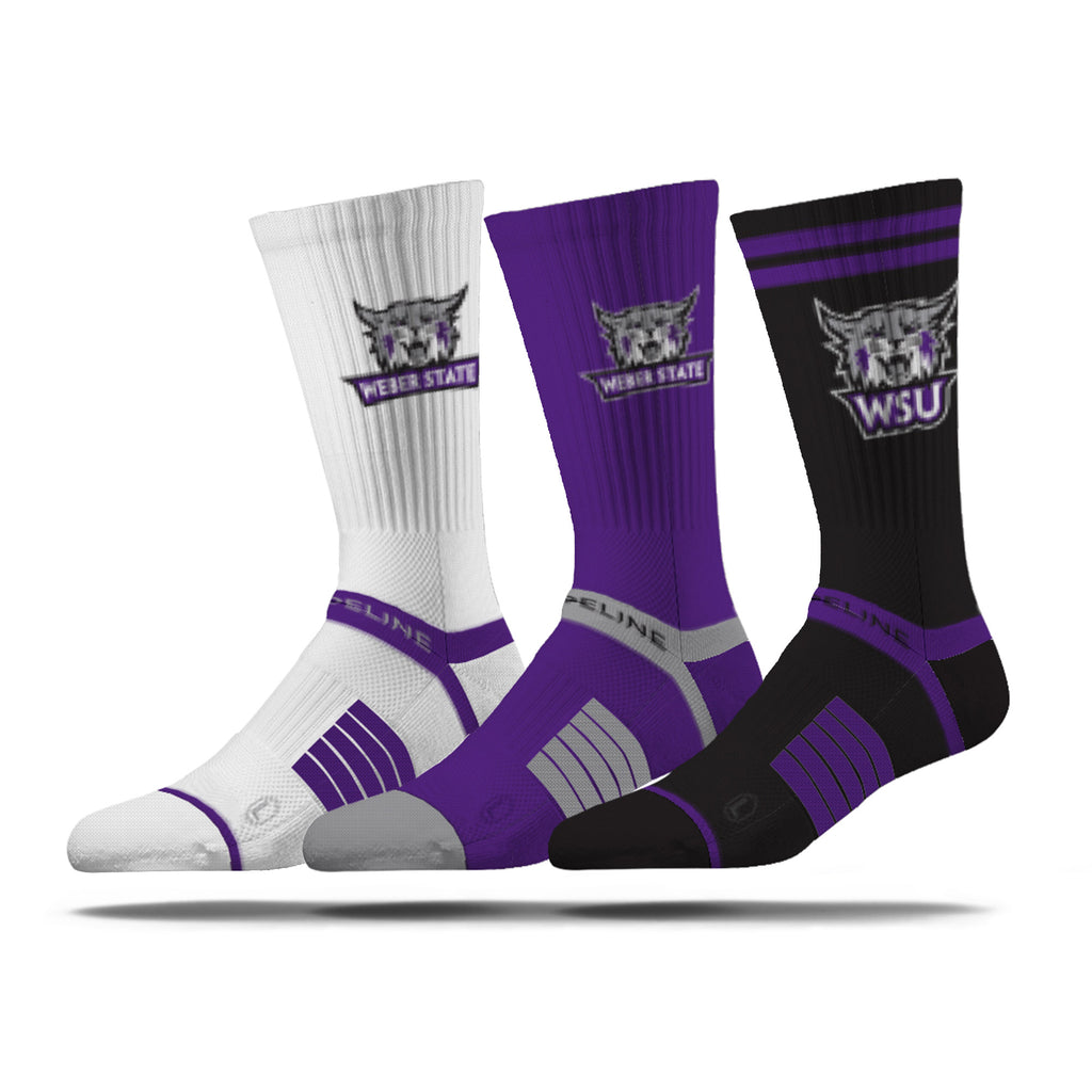 Weber State University | Premium Knit Crew 3 Pack | NCAA 3 Pack G2 | N02506792ML