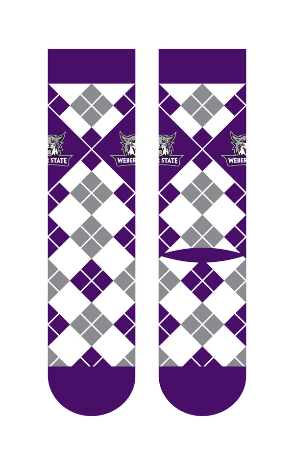 Weber State University | Business Knit Crew | Argyle | N02673275ML