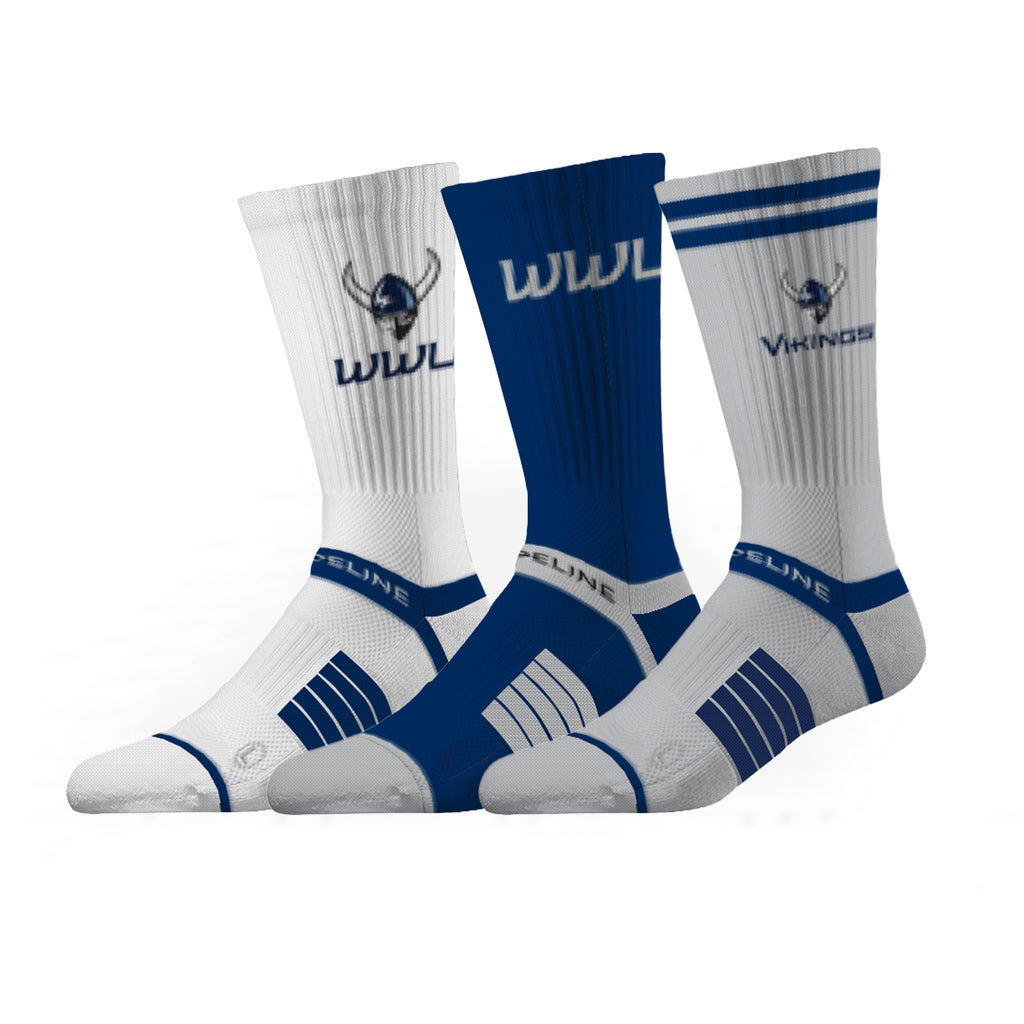 Western Washington University | Premium Knit Crew 3 Pack | NCAA 3 Pack G2 | N02506976ML