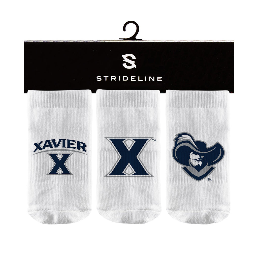 Xavier University | Baby Socks 3 Pack | Primary Logo | N00251189BB01