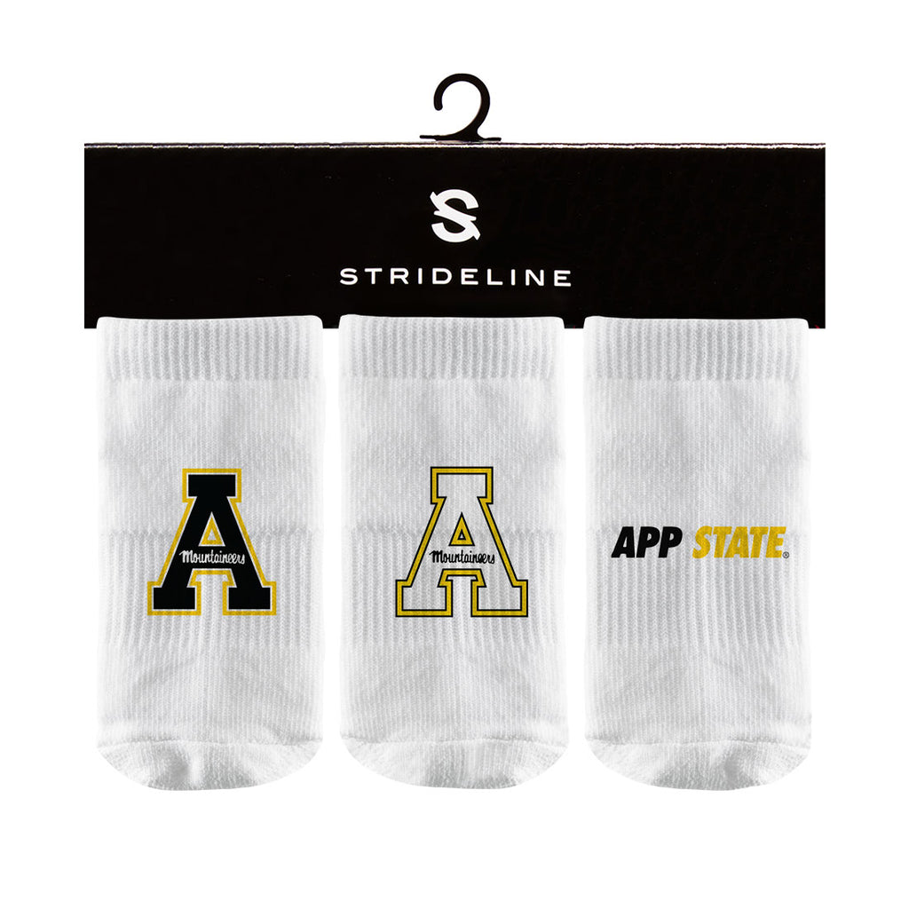 Appalachian State University | Baby Socks 3 Pack | Primary Logo | N02339332B01