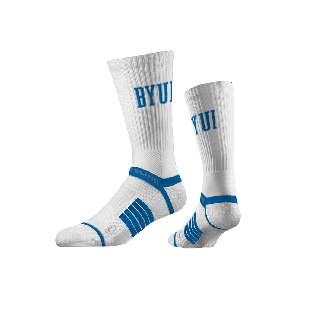 BYU - Idaho | Premium Knit Crew | Primary Logo White | N02469856ML