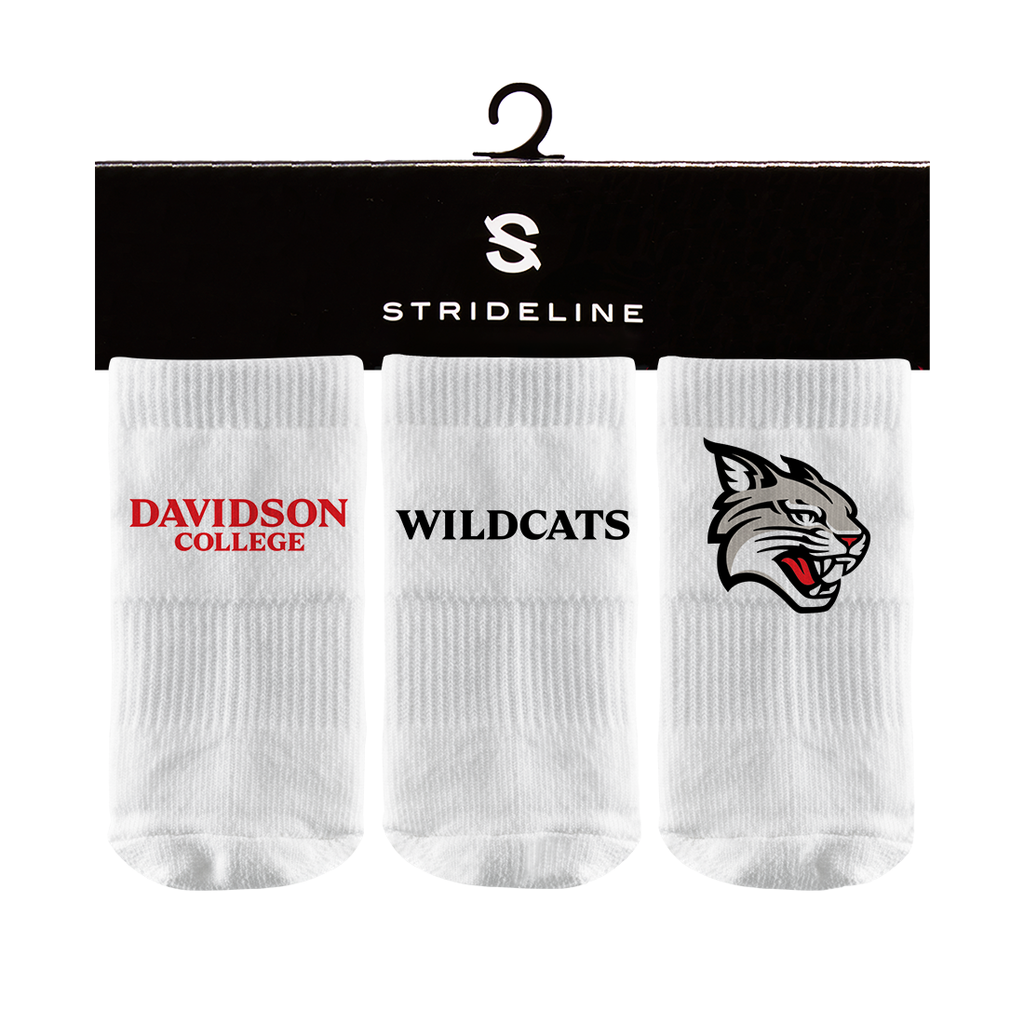 Davidson College | Baby Socks 3 Pack | Primary Logo | N02471226B01