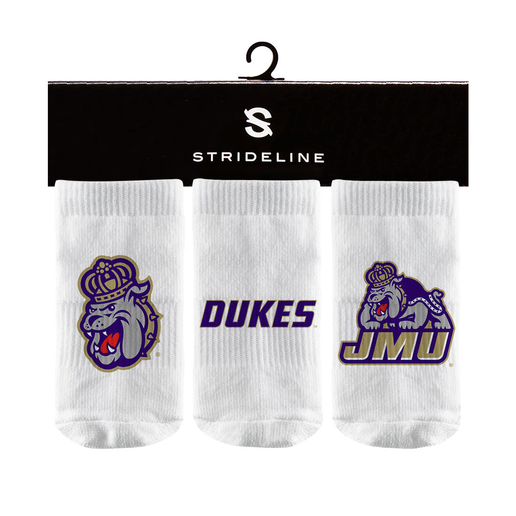 James Madison University | Baby Socks 3 Pack | Primary Logo | N01565544B01