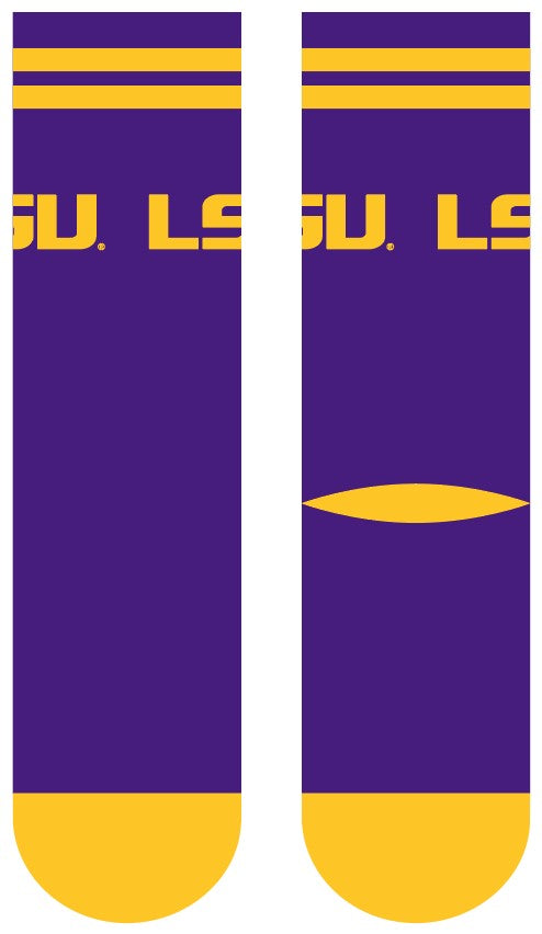 LSU | Economy Knit Crew | Primary Logo School Color | N01717609ML ...