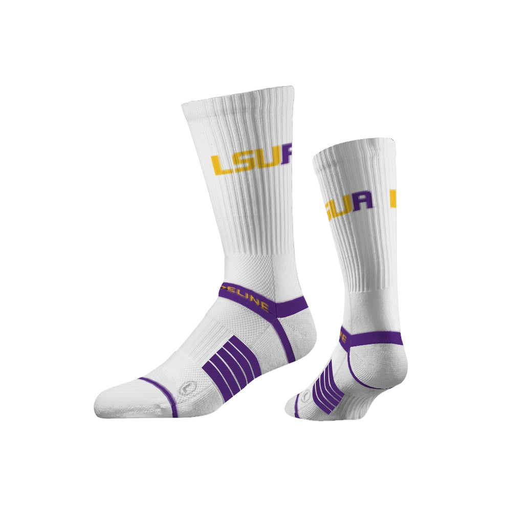 Louisiana State University of Alexandria | Premium Knit Crew | Primary Logo White | N02479537ML