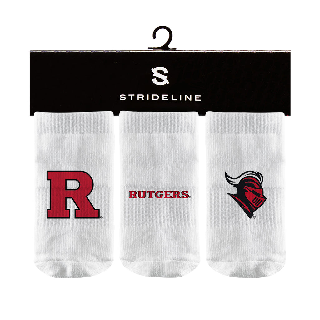 Rutgers University | Baby Socks 3 Pack | Primary Logo | N01968545B01