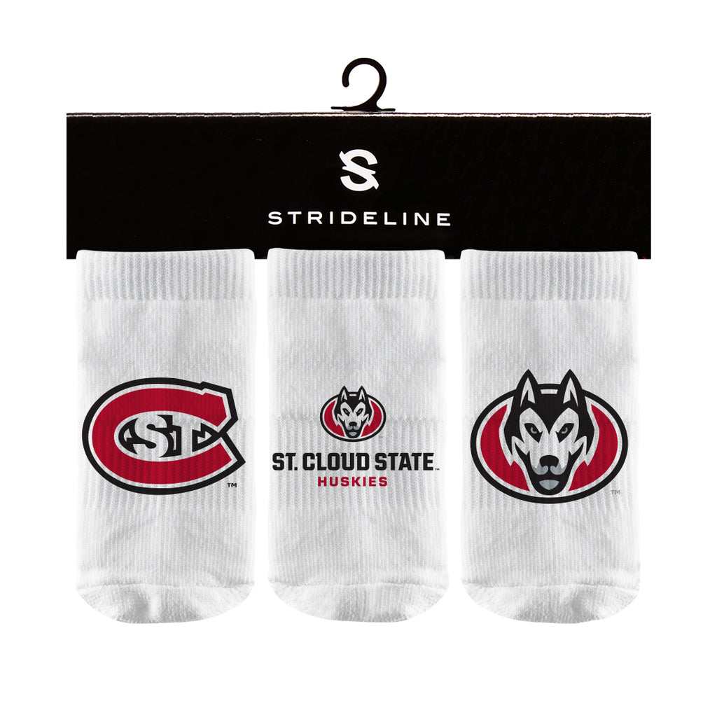 St. Cloud State University | Baby Socks 3 Pack | Primary Logo | N01571164B01
