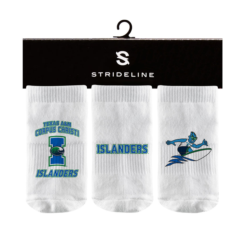 Texas A&M University-Corpus Christi | Baby Socks 3 Pack | Primary Logo | N02385586B01